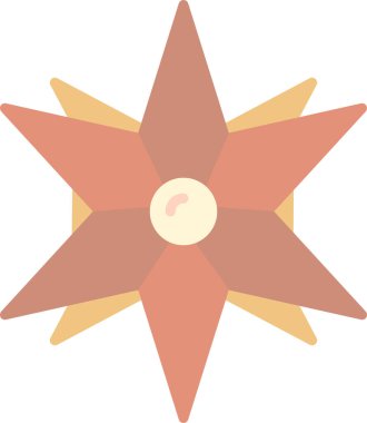 yıldız simgesi vektör illüstrasyonu