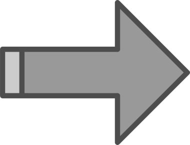 ok simgesi, vektör illüstrasyonu 