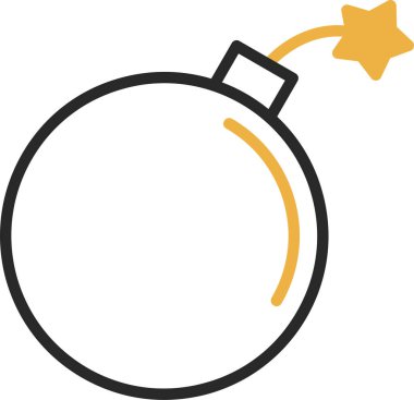 Bomba. Web simgesi basit illüstrasyon 