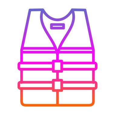 can yeleği simgesi, vektör illüstrasyonu basit tasarım