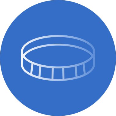 Vektör Beyzbol düz simgesi