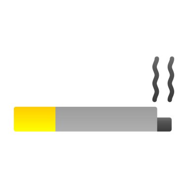 Sigara içilen bir sigaranın vektör çizimi