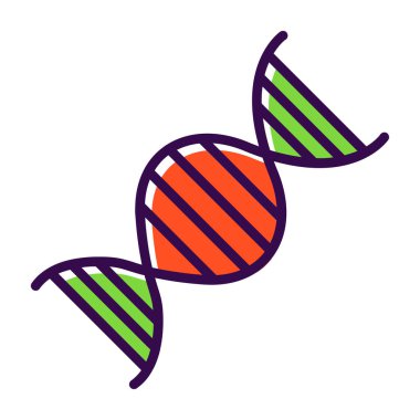 dna. Web simgesi basit illüstrasyon 