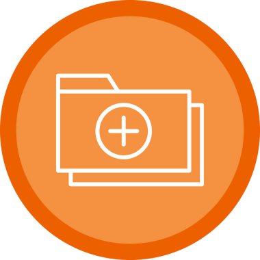 klasör web simgesi, vektör çizim