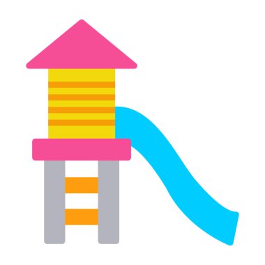 Beyaz arkaplanda oyun alanı kaydırma simgesi