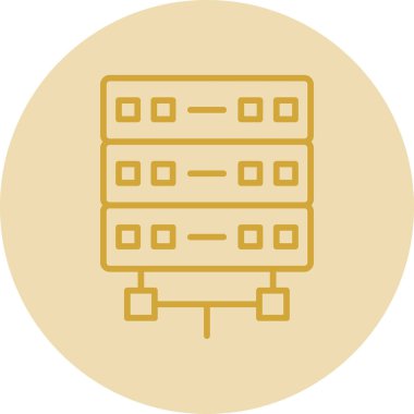 sunucu simgesi, vektör illüstrasyonu basit tasarım