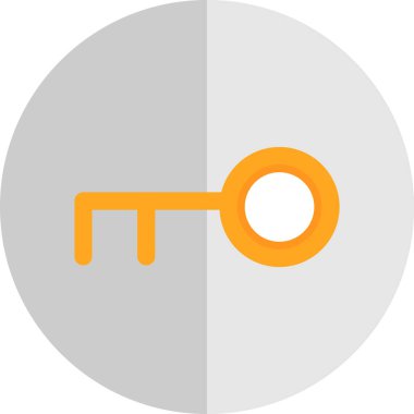 anahtar simgesi, vektör illüstrasyonu basit tasarım