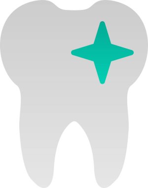 Diş düzlüğü simgesi, vektör illüstrasyonu