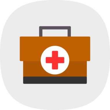 tıbbi düz vektör simgesi