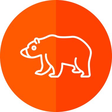 kutup ayısı web vektör illüstrasyonu