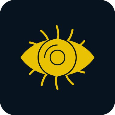 Göz düzlüğü simgesi, vektör çizimi