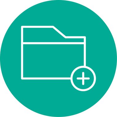 klasör web simgesi, vektör çizim