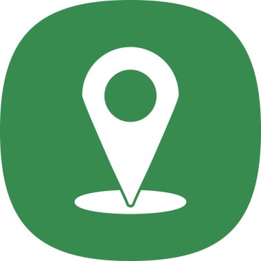 konum pin simgesi, vektör illüstrasyonu basit tasarım