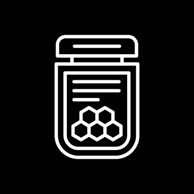 Basit Bal simgesi, vektör illüstrasyonu