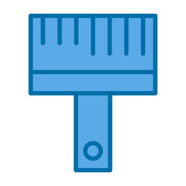 Saç kurutma makinesi. Web simgesi basit illüstrasyon