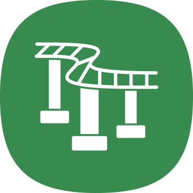  Hız treni simgesi, vektör illüstrasyonu 