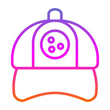 hat simgesi, vektör illüstrasyonu basit tasarım