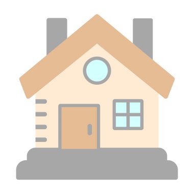 Kabin vektör simgesi modern basit illüstrasyon 