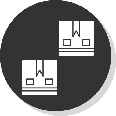 kutu simgesi, vektör illüstrasyonu basit tasarım