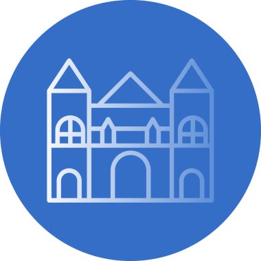 Bina. Web simgesi basit illüstrasyon