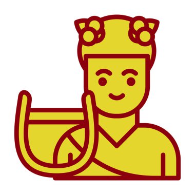 Çizgi film karakterinin vektör çizimi