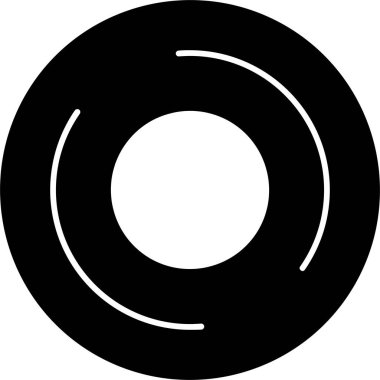 cd disk dvd simgesi ana hat biçiminde