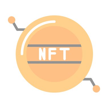 düz tasarım uzun gölgeli molekül simgesinin modern vektör çizimi