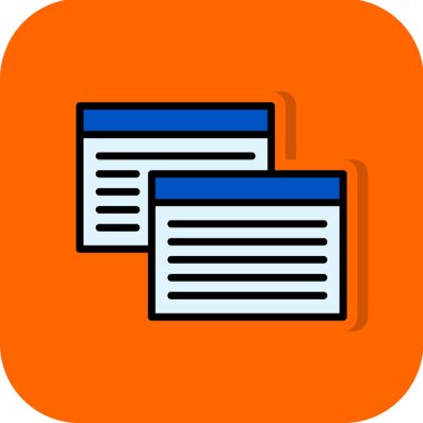 Web tarayıcı simgesi, vektör illüstrasyonu basit tasarım