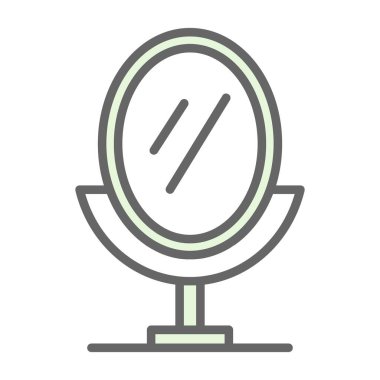 ayna simgesi, ağ basit illüstrasyon