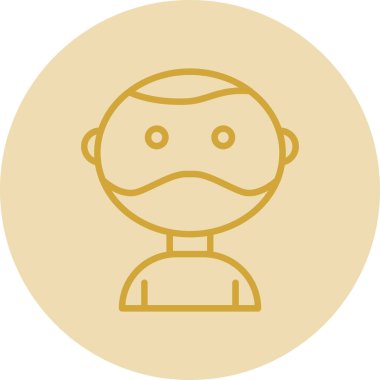 Robot simgesinin vektör illüstrasyonu