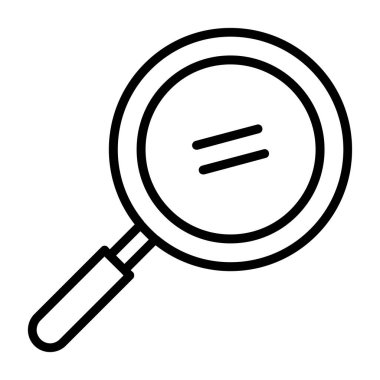 Arama Simgesi - Büyütme Cam Vektörü, Tasarım, Sunum, Web Sitesi veya Uygulamalar İçin İmza ve Sembol.