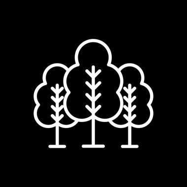 forest icon, vector illustration simple design