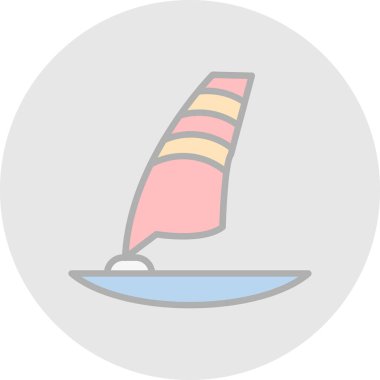 Tekne. Web simgesi basit illüstrasyon 