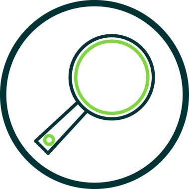 Düz arama simgesi vektör illüstrasyonu