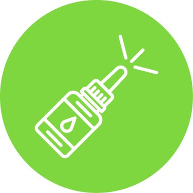 Burun spreyi ikonu. vektör illüstrasyonu                       