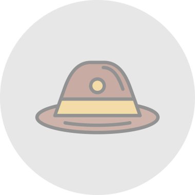 hat simgesi, vektör illüstrasyonu basit tasarım