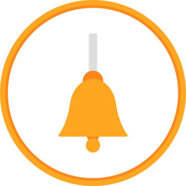 Bir çan simgesinin vektör illüstrasyonu  