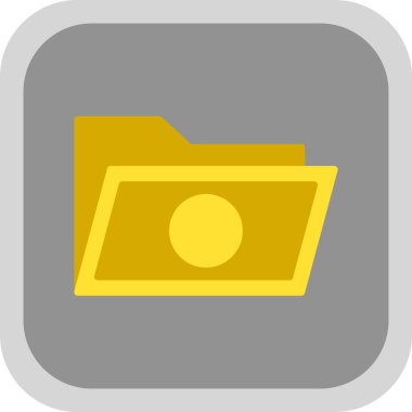 klasör web simgesi, vektör çizim