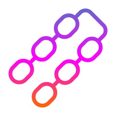 Zincir simgesi, vektör illüstrasyonu