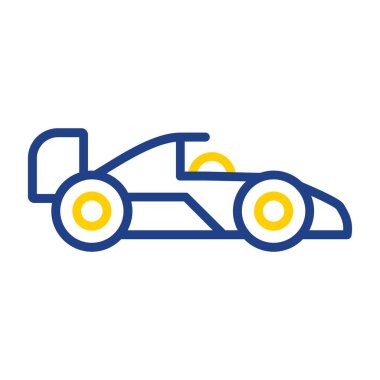 Formula 1 web simgesi basit tasarım