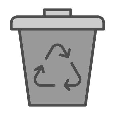 Çöp kovası vektör illüstrasyonuName