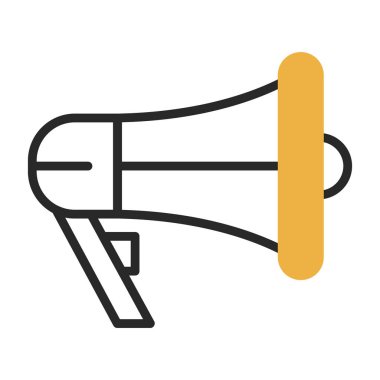 megafon simgesi, vektör illüstrasyonu basit tasarım