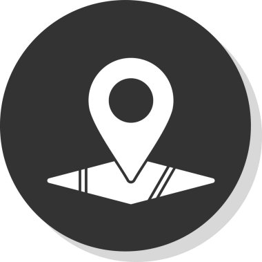 konum pin konum simgesi, vektör arkaplan 