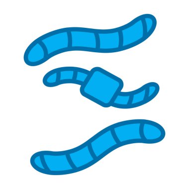 bakteri hastalığı ikonu - ana hatlar biçiminde