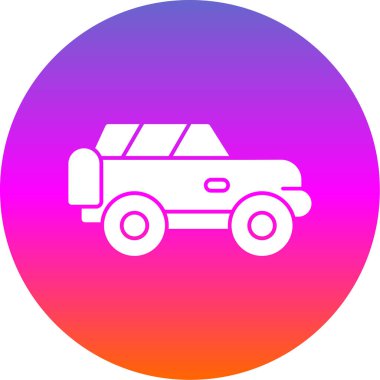 Offroad Web simgesi basit illüstrasyon 