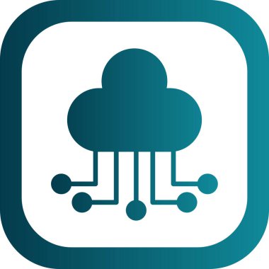 Bulut hesaplama. Web simgesi 