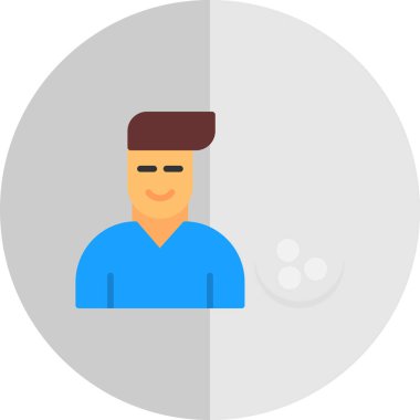 Golf player simgesi. vektör çizim