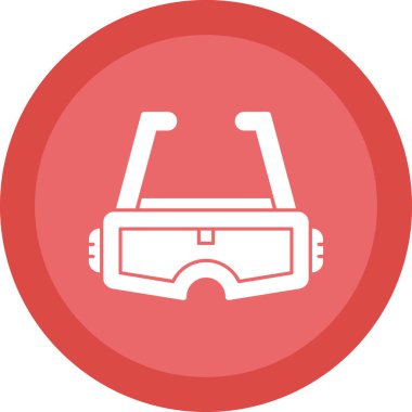 Artırılmış Gerçeklik Gözlüğü simgesinin vektör çizimi