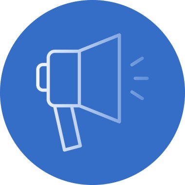 megafon simgesi, basit tasarım vektör çizimi