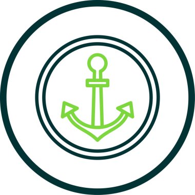 Çapa. Web simgesi basit illüstrasyon 